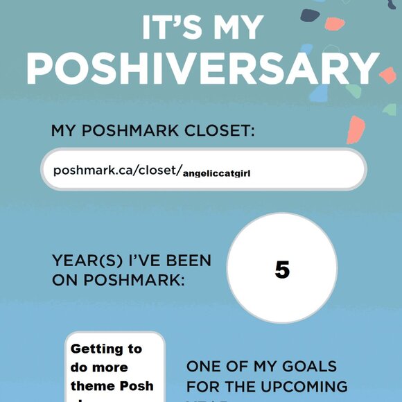 My Posh Anniversary message is here! (5th anniversary) - Picture 1 of 4